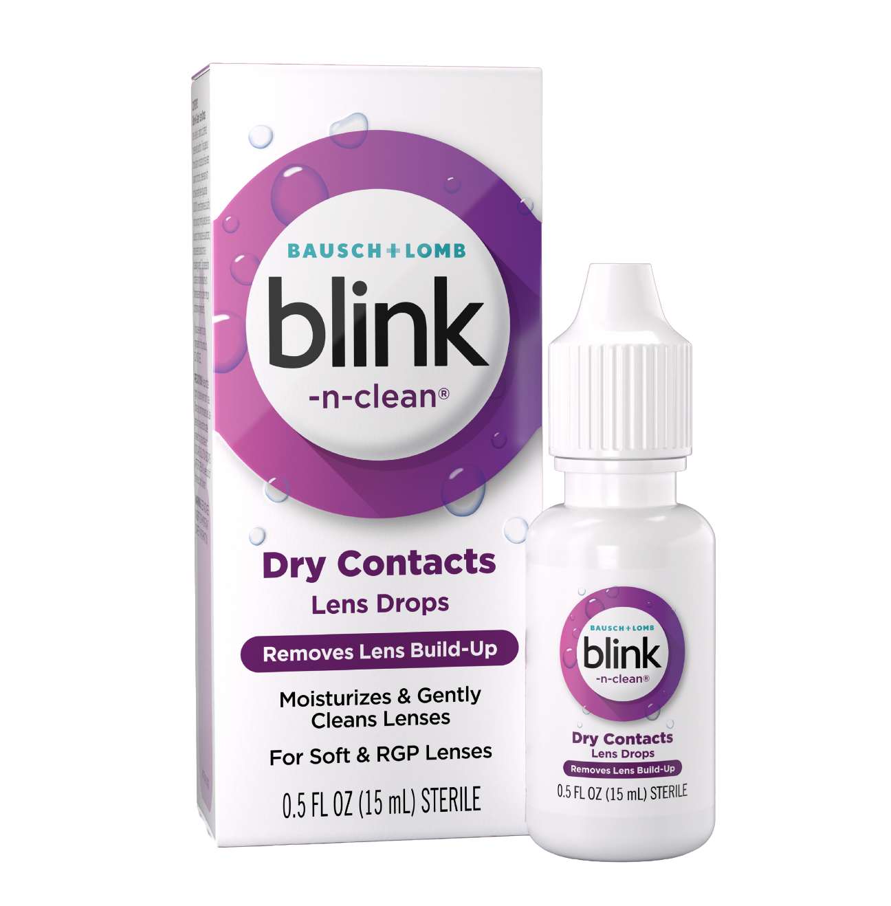 Blink Contacts-N-Clean Reinigende & Hydraterende Contact Lens Drops & RGP Lenzen
