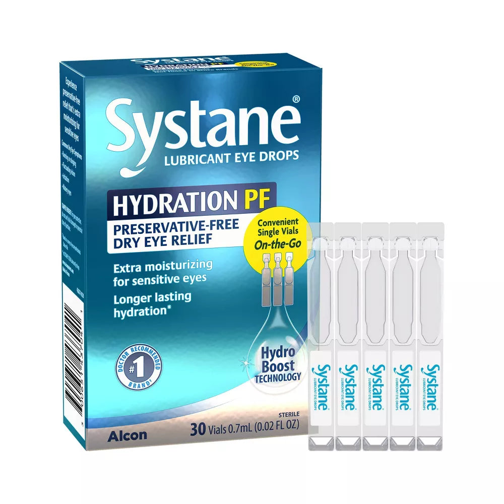 Systane Hydration Preservative Free Dry Eye Drops Vials