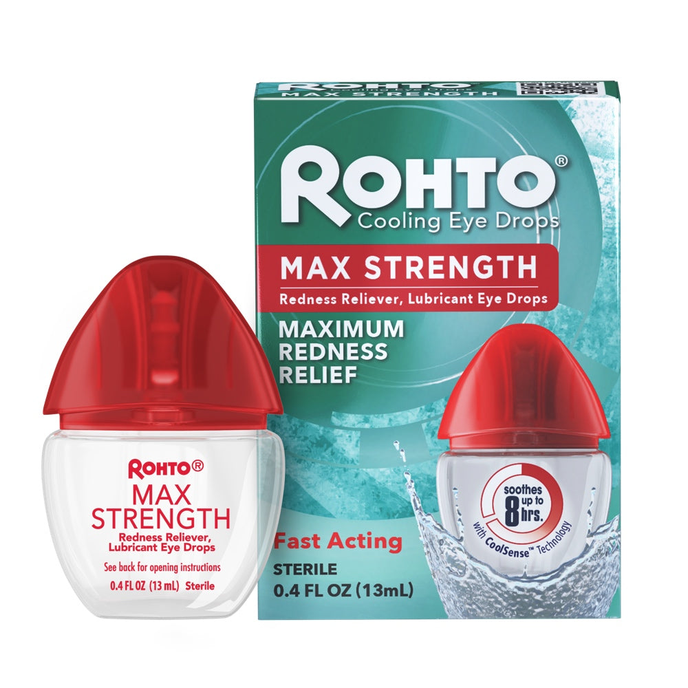 Rohto Max Strength Redness Relief Eye Drops – Maximale Roodheidsvermindering – 13 ml