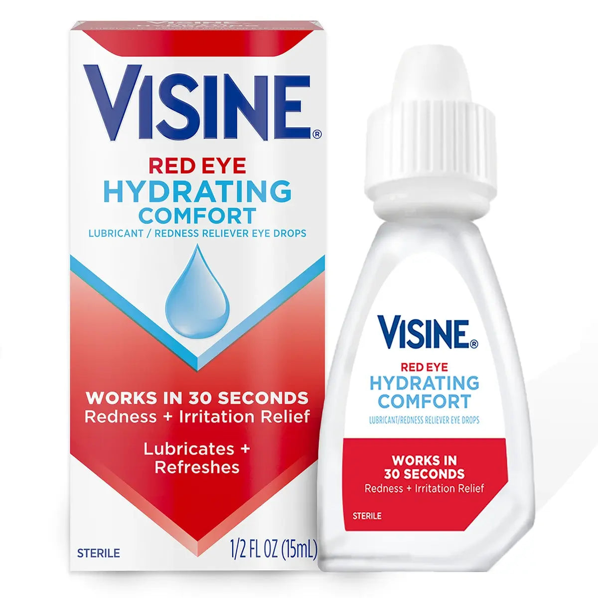 Visine Red Eye Hydrating Comfort Oogdruppels voor Roodheid & Irritatie