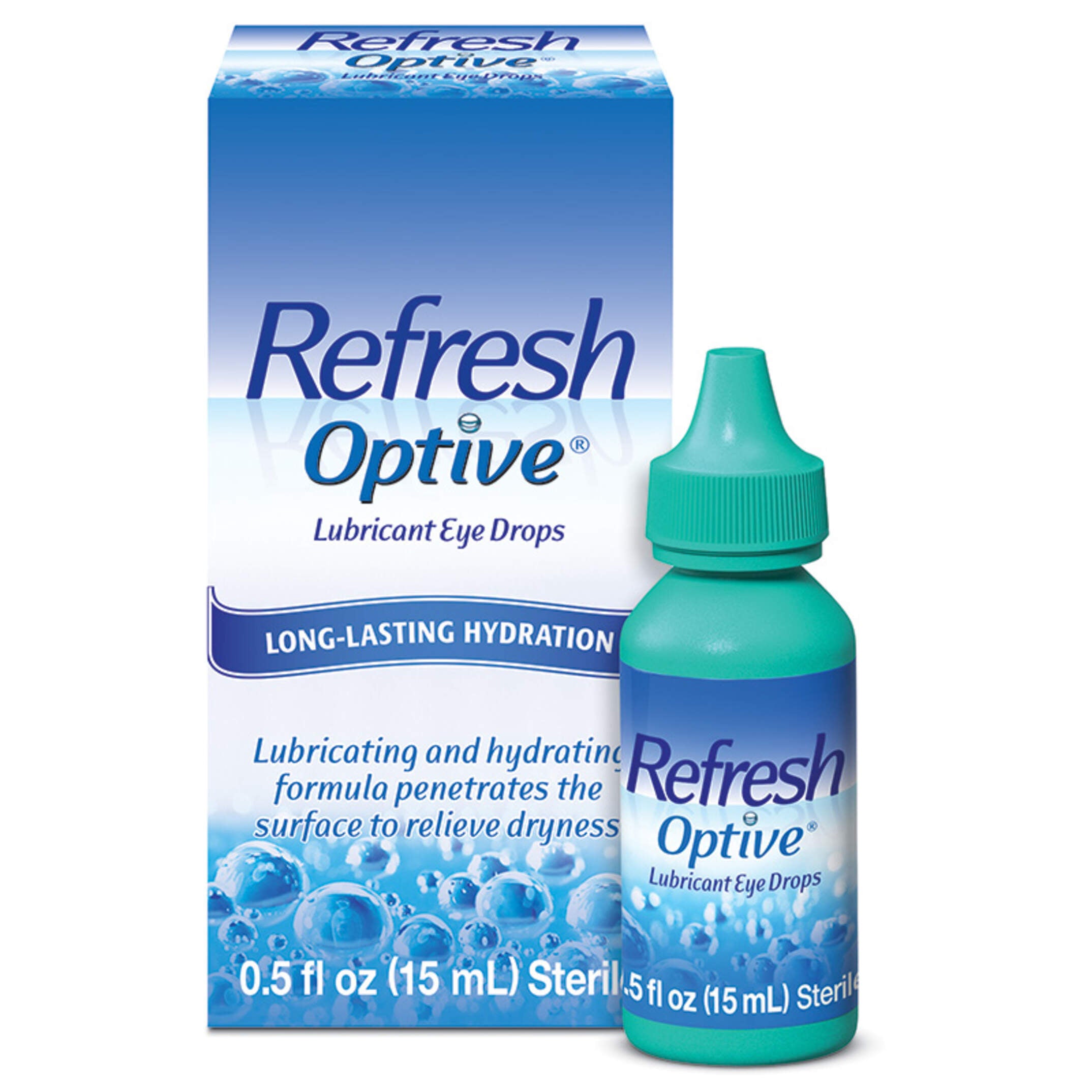 Refresh Optive Lubricant Eye Drops – Hydraterende Oogdruppels voor Droge Ogen