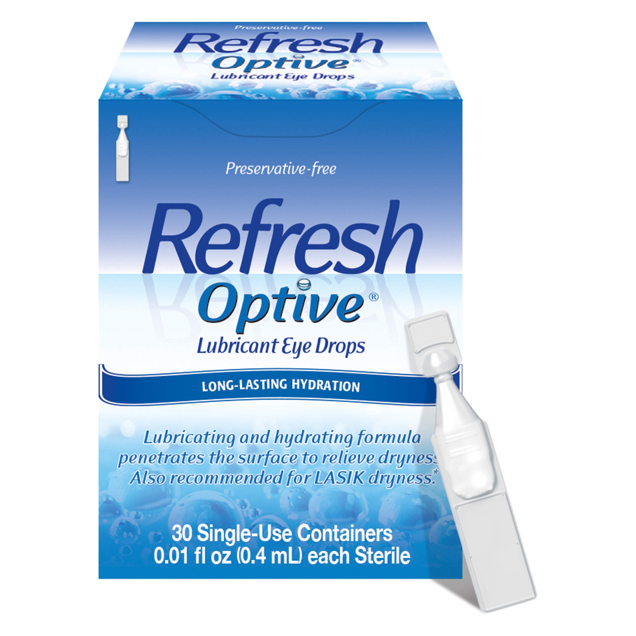 Refresh Optive Advanced Lubricant Eye Drops – Hydraterende Oogdruppels voor Droge en Gevoelige Ogen