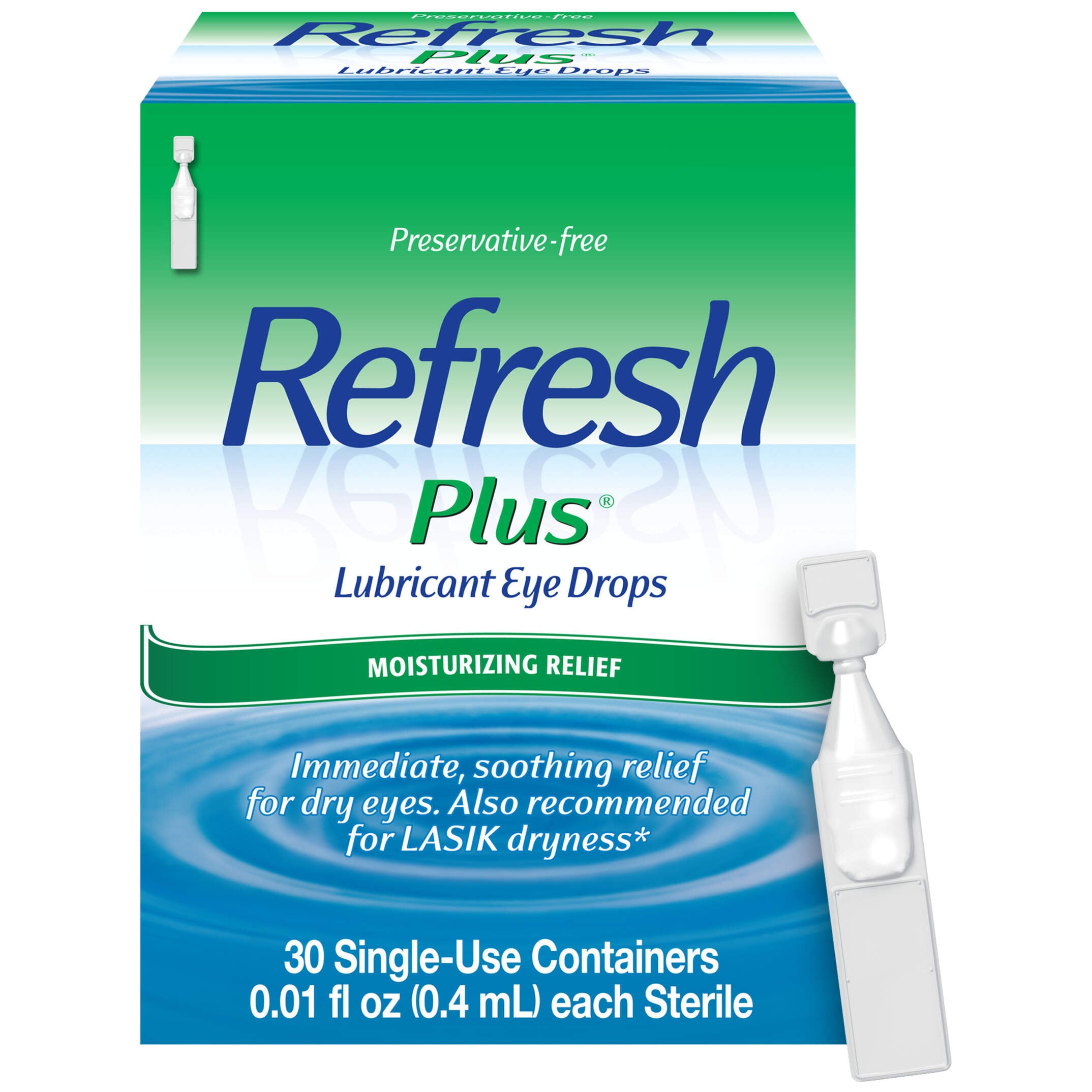 Refresh Plus Lubricant Eye Drops – Conserveermiddelvrije Oogdruppels voor Snelle Verlichting