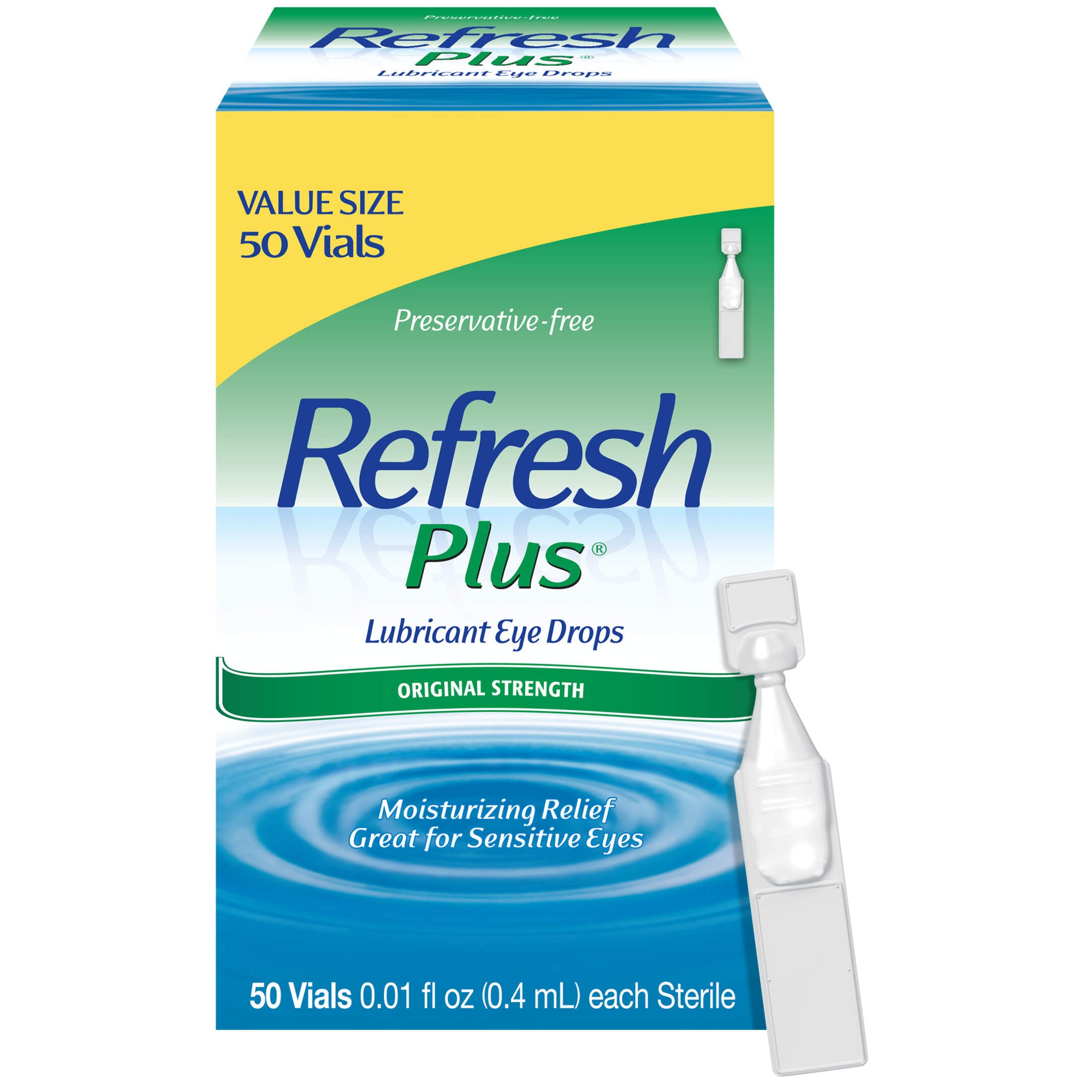Refresh Plus Lubricant Eye Drops – Eenmalige Oogdruppels Zonder Conserveermiddelen